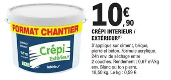 E.Leclerc Brico Crépi intérieur-extérieur offre