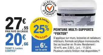 E.Leclerc Brico Peinture multi-supports offre