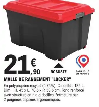 E.Leclerc Brico Malle de rangement offre
