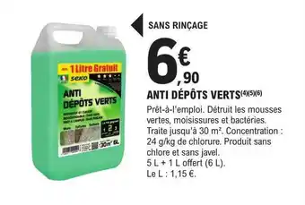 E.Leclerc Brico Anti dépôts verts seko offre
