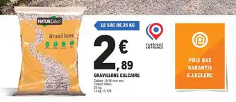 E.Leclerc Brico Gravillons calcaire natur déco offre