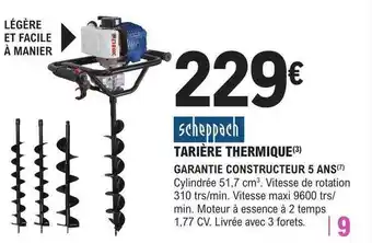 E.Leclerc Brico Tarière thermique scheppach offre