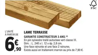 E.Leclerc Brico Lame terrasse offre