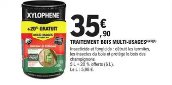 E.Leclerc Brico Traitement bois multi-usages xylophène offre