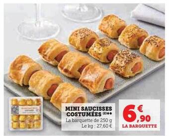 U Express Mini saucisses costumées offre