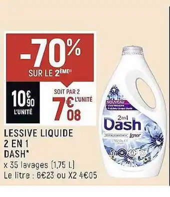 Spar Lessive liquide 2 en 1 dash offre
