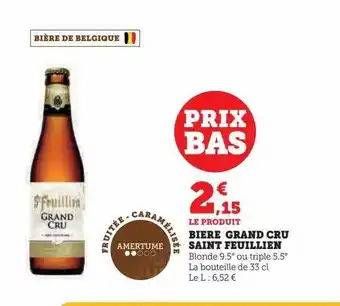 U Express Bière grand cru saint feuillien offre