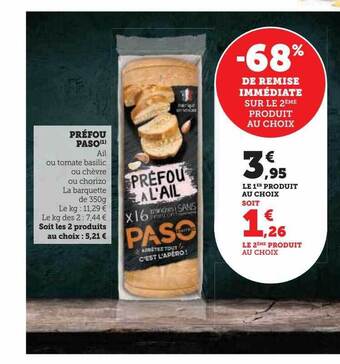 U Express Préfou paso offre