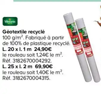 Geotextile recycle
