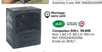 Castorama Composteur 500L offre
