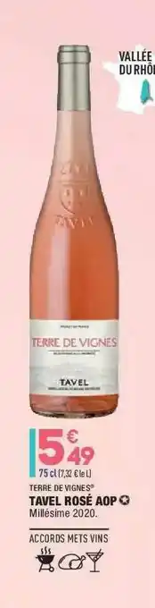 ALDI Terre De Vignes Tavel Rosé Aop offre