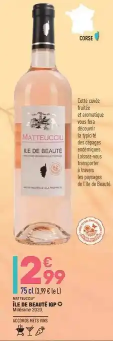 île De Beauté Igp Mattelicciu 2020