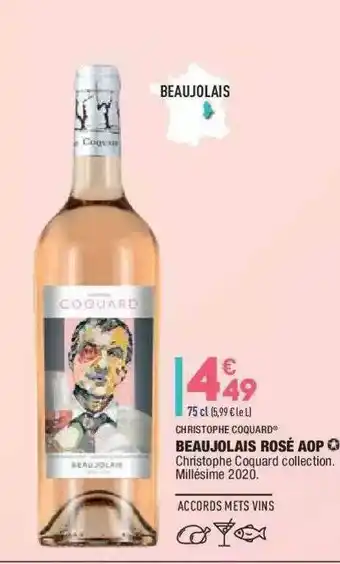 ALDI Christophe Coqjard Beaujolais Rosé Aop offre