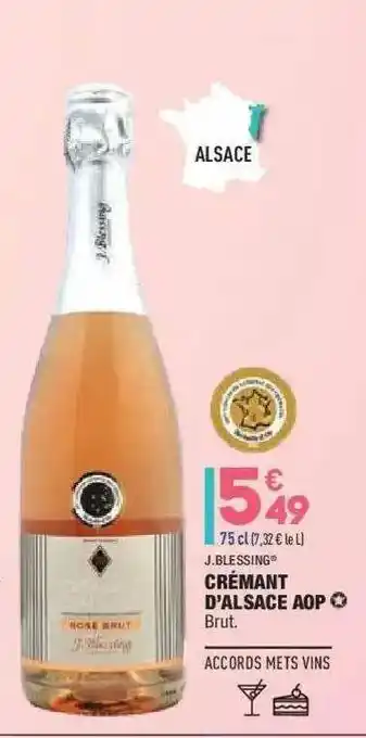 ALDI J.blessing Crémant D'alsace Aop offre