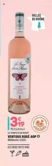 ALDI Le Temps D'un Rosé Ventoux Rosé Aop offre