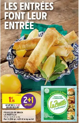 Intermarché Feuilles De Brick La Pastilla offre