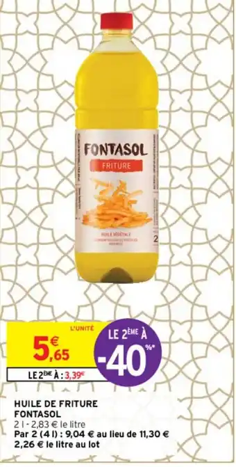 Intermarché Huile De Friture Fontasol offre