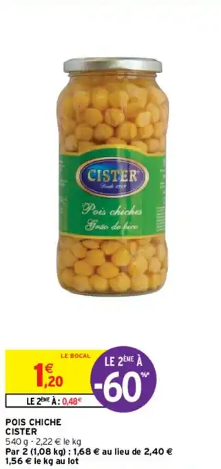 Pois Chiche Cister
