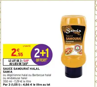 Intermarché Sauce Samourai Halal Samia offre