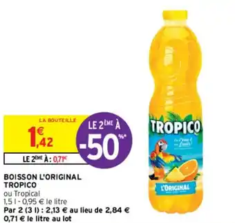 Intermarché Boisson L'Original Tropico offre