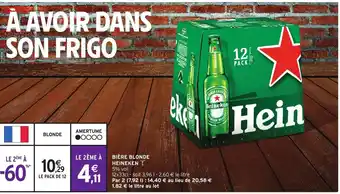 Intermarché Bière Blonde Heineken offre