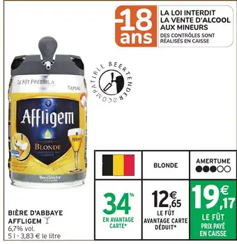 Intermarché Bière D'Abbaye Affligem offre