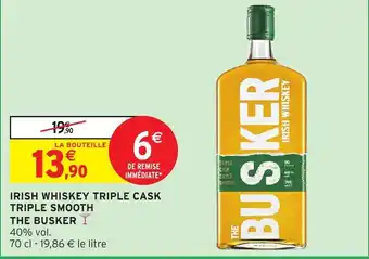 Intermarché Irish Whiskey Triple Cask Triple Smooth The Busker offre