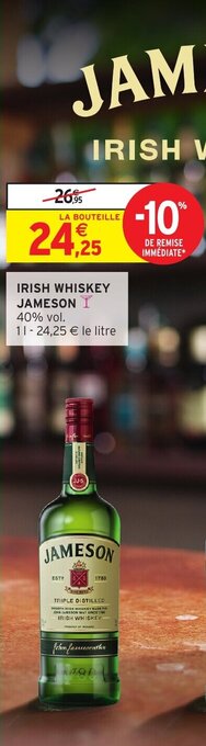 Intermarché Irish Whiskey Jameson offre