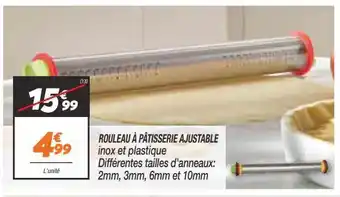 Rouleau a patisserie ajustable
