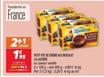 Netto Petit pot de creme au chocolat la laitière offre