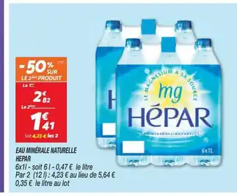 Netto Eau minerale naturelle hépar offre
