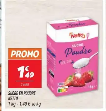 Netto Sucre en poudre netto offre