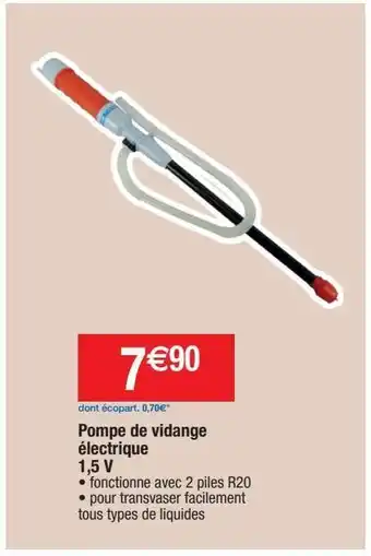 Migros Pompe de vidange électrique offre
