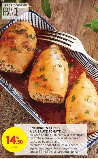 Intermarché Encornets Farcis A La Sauce Tomate offre