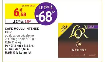 Intermarché Cafè Moulu Intense L'Or offre