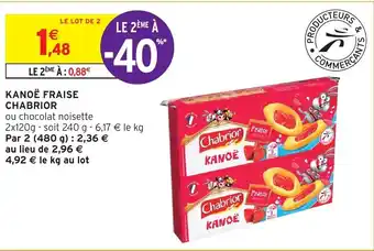 Intermarché Kanoe Fraise Chabrior offre