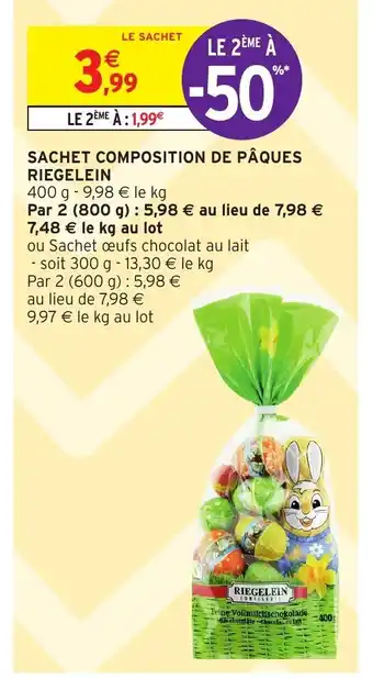 Sachet Composition De Paques Riegelein