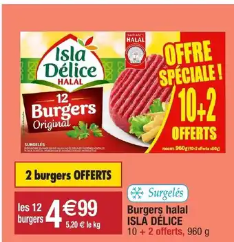 Migros Burgers halal isla délice offre