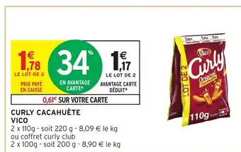 Intermarché Curly Cacahuète Vico offre