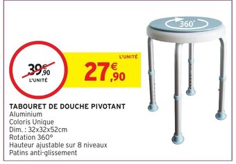 Intermarché Tabouret De Douche Pivotant offre