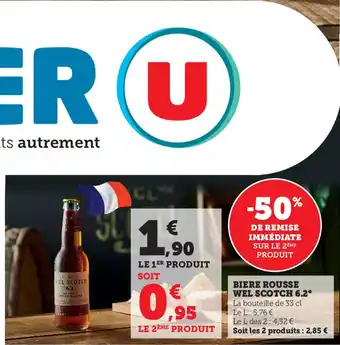 Super U Biere Rousse Wel Scotch 6.2 offre