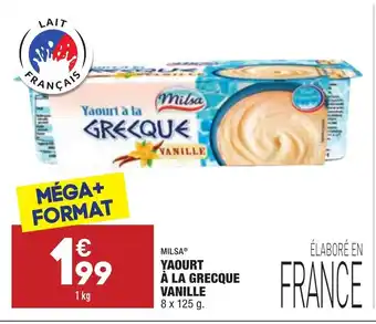 ALDI Yaourt à la grecque vanille offre