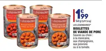 ALDI Boulettes de viande de porc offre