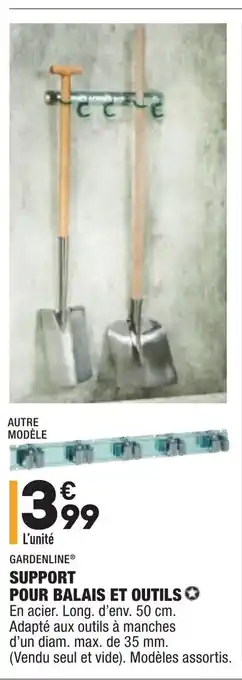 Support pour balais et outils