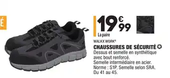 ALDI Chaussures de sécurité offre