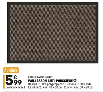 ALDI Paillasson anti-poussière offre