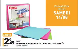 ALDI Chiffons pour la vaisselle ou multi-usages offre