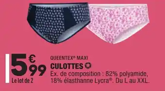 ALDI Culottes offre