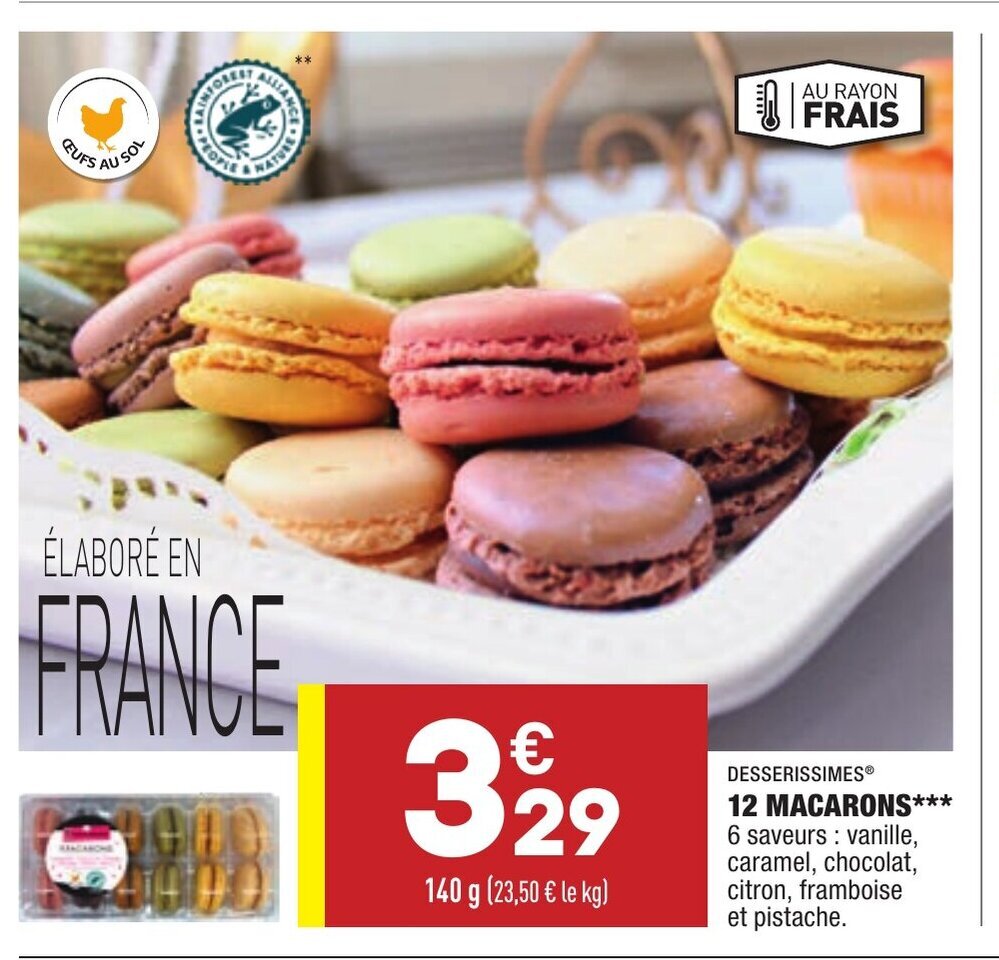 Promo 12 Macarons chez ALDI