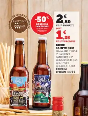Super U Biere sainte cru offre